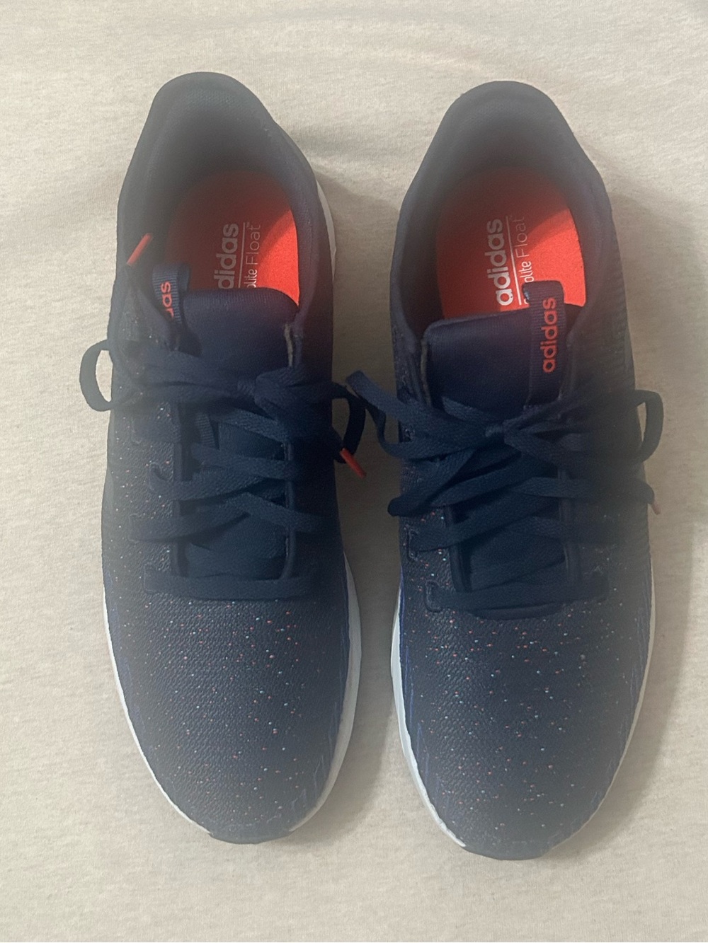 Adidas Ortholite Navy Sneakers with Red Accents